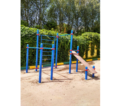 Комплекс турник, брусья, скамья для пресса, шведская стенка  Air-Gym YSK60, фото 13