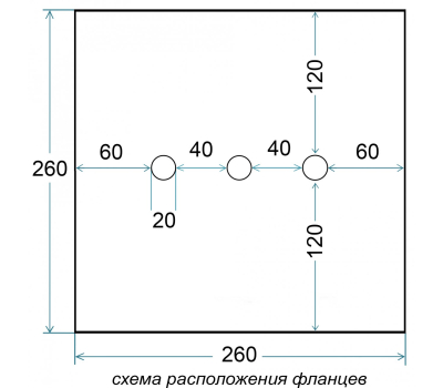 Дно гидро-термоизоляционное ЛОТОС КубоЗонт 4 (260 х 260) с отверстиями под лунки, фото 2