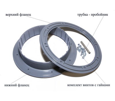 Фланец для отверстия под лунку ЛОТОС 200 компл. 3 шт., фото 1