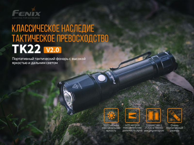 Фонарь Fenix TK22 V2.0, фото 5