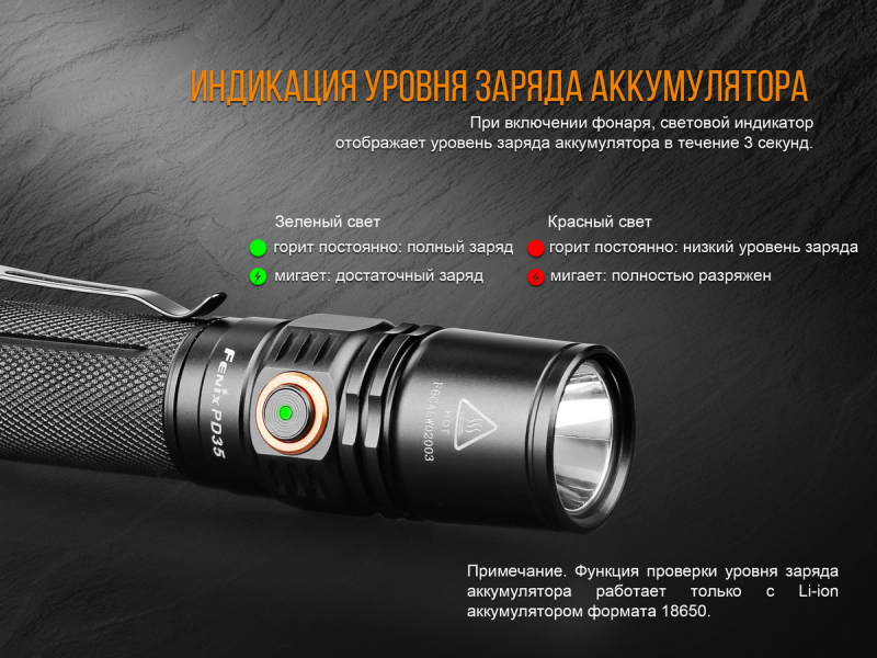 Фонарь Fenix PD35 V2.0 Cree XP-L HI V3 LED, фото 12