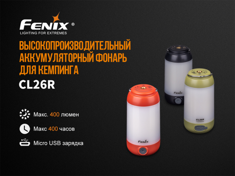 Фонарь Fenix CL26R, красный, фото 4