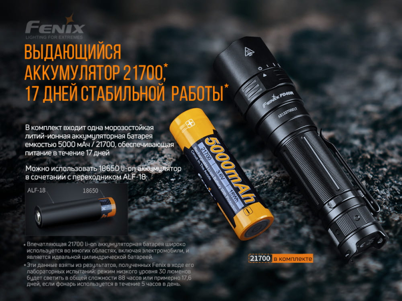 Фонарь Fenix PD40RV2.0, фото 9