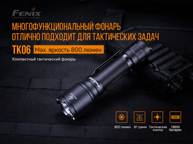 Фонарь Fenix TK06 Cree SST20 L4, фото 5